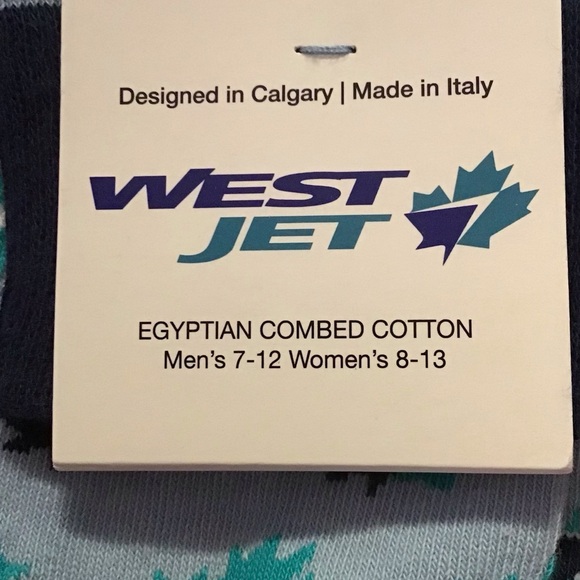 NWT Westjet Unisex Novelty Socks Rare - Picture 2 of 3